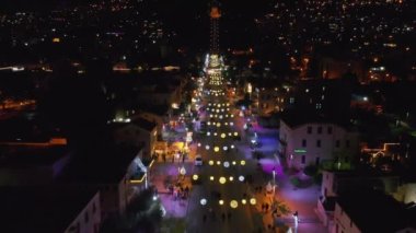  Hayfa İsrail 'de Noel süslemeleri