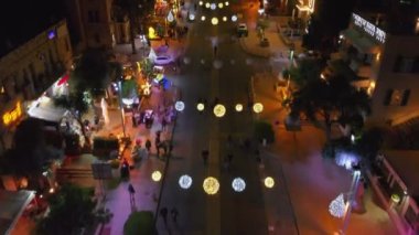  Hayfa İsrail 'de Noel süslemeleri