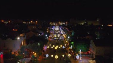  Hayfa İsrail 'de Noel süslemeleri