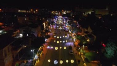  Hayfa İsrail 'de Noel süslemeleri