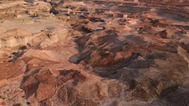 Sunset at Masada Judean Desert Israel — Stock Video
