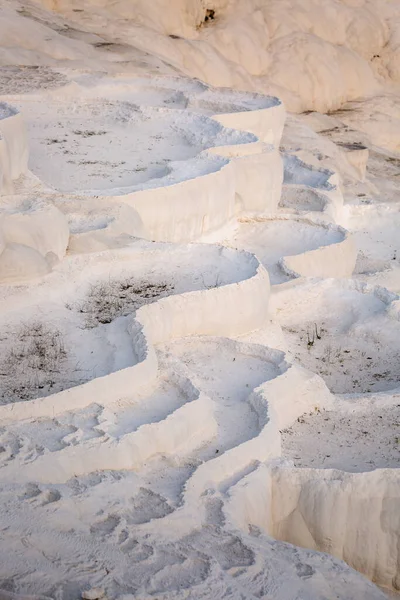 Pamukkale Que Significa Castelo Algodão Turco Local Natural Província Denizli — Fotografia de Stock