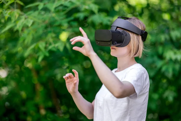 Virtual reality goggles Stock Image