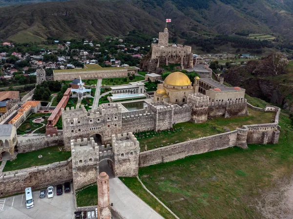 Vista Aérea Renovado Castelo Rabati Akhaltsikhe Geórgia — Fotografia de Stock