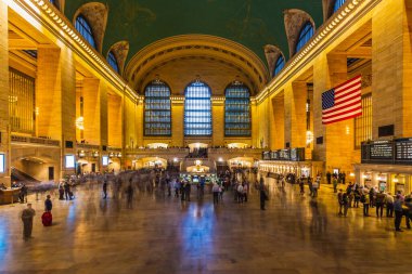 Ana salon Grand Central Terminali, New York. New York, ABD - 09 Ekim 2018.