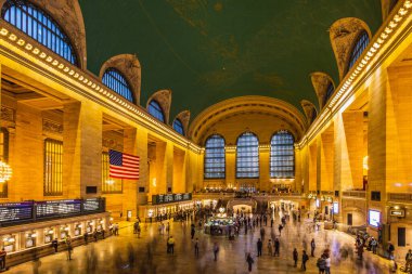 Ana salon Grand Central Terminali, New York. New York, ABD - 09 Ekim 2018.