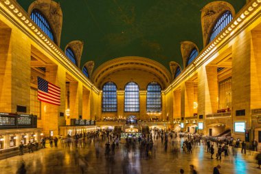 Ana salon Grand Central Terminali, New York. New York, ABD - 09 Ekim 2018.