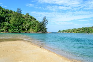 Açık denizde güzel: Layan beach, Andaman Denizi, Tayland Phuket