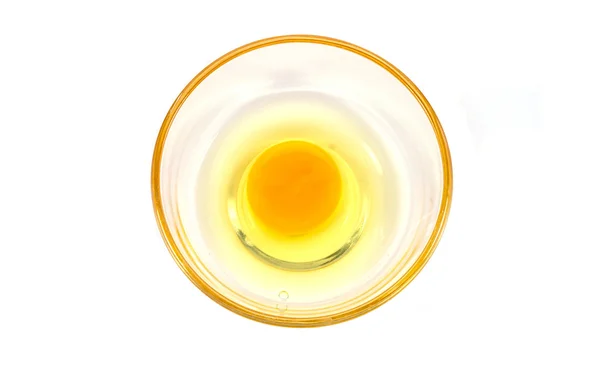 Cam kasede taze yumurta.