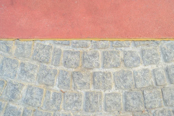 Orange golv och sten stenar — Stockfoto