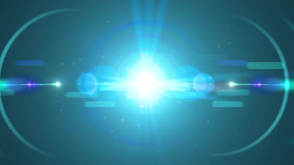 Výbuch blesk světla optické čočky světlice přechod lesklý animace bezešvé smyčka umění pozadí nová kvalita přirozené osvětlení lampy efekt dynamické barevné světlé video záběry — Stock video