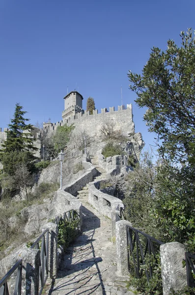 Vista do castelo de conto de fadas — Fotografia de Stock