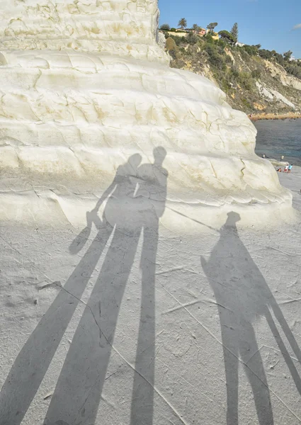 Sombras en la escalera turca de Sicilia — Foto de Stock