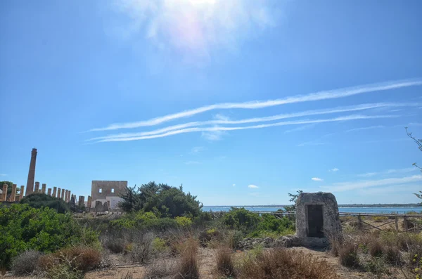 Развалины старого тунца на Сицилии — стоковое фото
