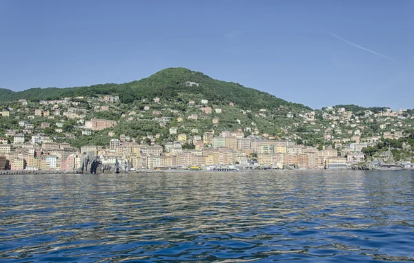 Vista do porto de Camogli — Fotografia de Stock