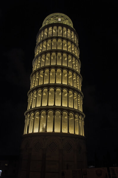 The leaning Tower of Pisa