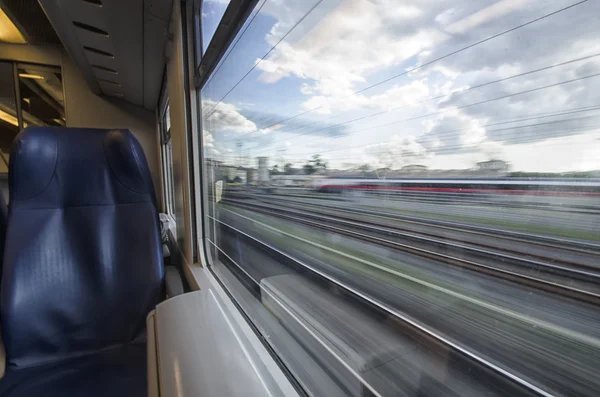 Urban landscape from the window — Stock Photo, Image