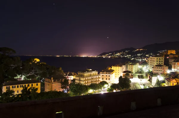 Camogli na noite — Fotografia de Stock