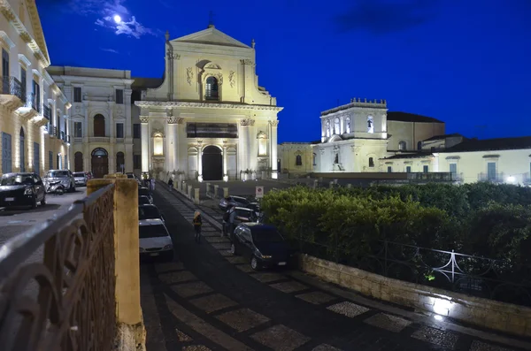 Barroco siciliano por la noche — Foto de Stock