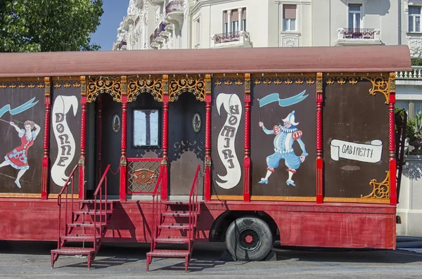 Toilette mobile alla fiera del paese — Foto Stock