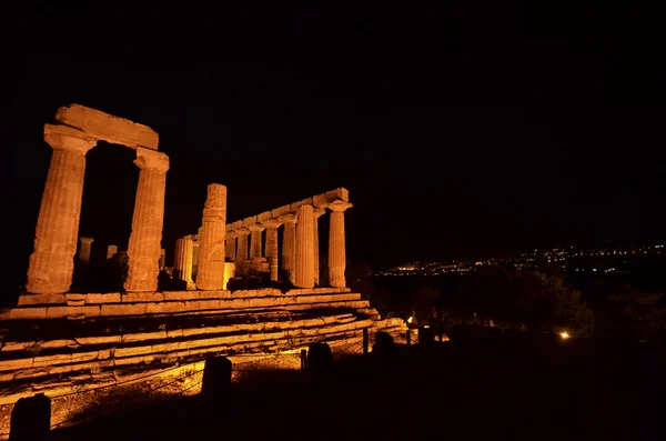 Il tempio di Giunone ad Agrigento — Foto Stock