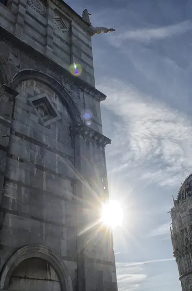 Baptisterio y la catedral de Pisa — Foto de Stock