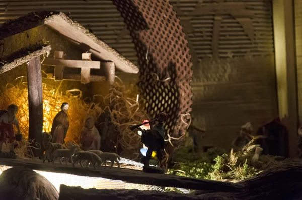 L'annunciatore del presepe di Natale — Foto Stock