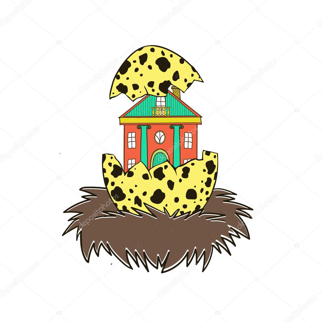 House in a bird's nest