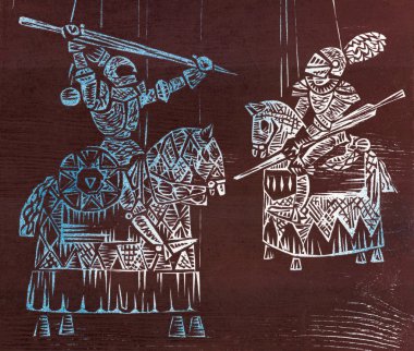 Oyma. Şövalye turnuva