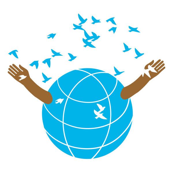 Земной шар производит птиц
.