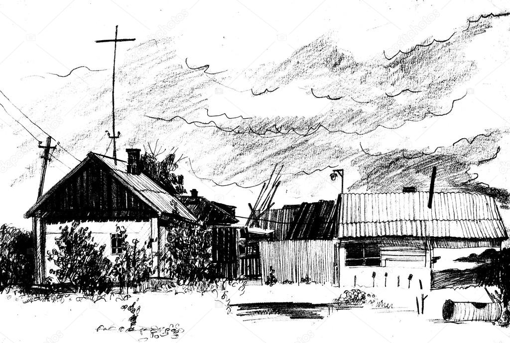 Featured image of post Beautiful Village Scene Drawing - How to draw village scenery, easy village drawing tutorial follow the video to draw the village scenery very easily.