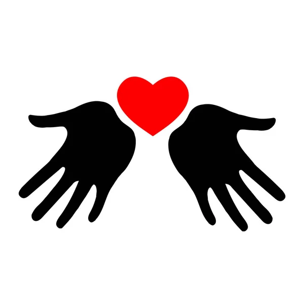 Любовна Ілюстрація Серцевого Шейпу Ручний Дизайн Дня Святого Валентина Веб — стокове фото