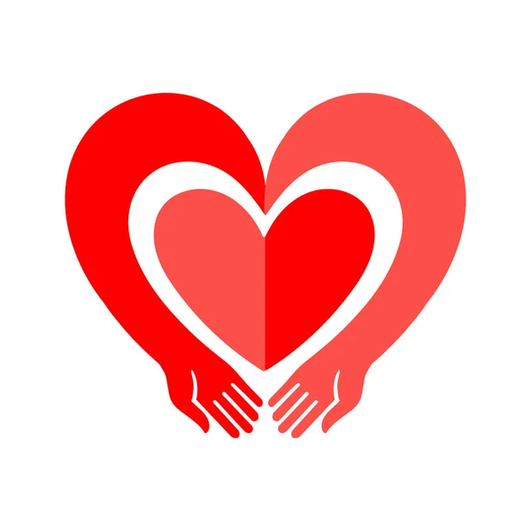 Παγκόσμια Ημέρα Καρδιάς Τυπογραφικά Στοιχεία Σχεδιασμού Και Κόκκινο Σχήμα Της — Διανυσματικό Αρχείο