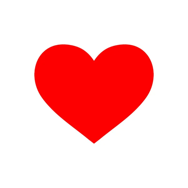 Ikona miłości serca - symbol serca, Walentynki - ilustracja romans odizolowany — Wektor stockowy