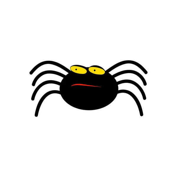 Niedliche Spider Halloween Charakter Vektor Lustige Spinne Für Ihr Design — Stockvektor