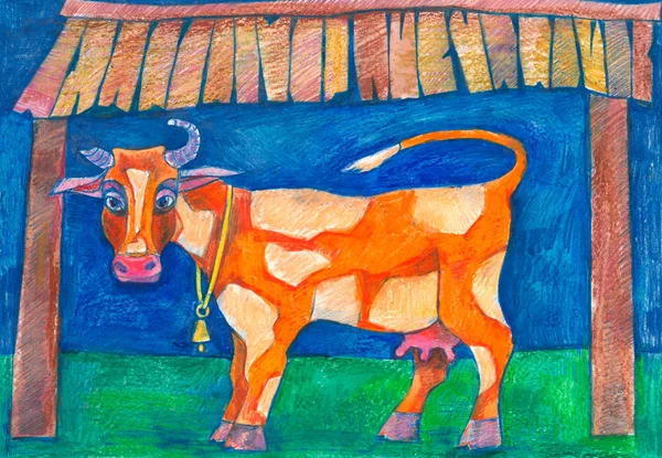 Zwierzęta domowe. krów mlecznych — Zdjęcie stockowe