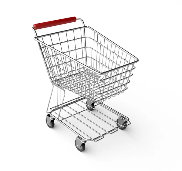Empty shoping cart — Stock Photo, Image