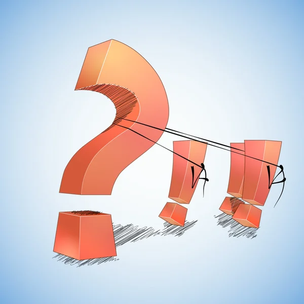 Question and answers — Stock Vector