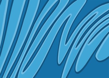 Dalgalanan çizgi desenli soyut yağ boyasının bir çizimi.