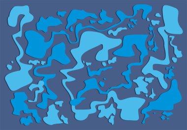 Soyut renkli yağlı boyanın bir çizimi