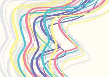 Karışık iplik desenli bir yağlı boya çizimi.