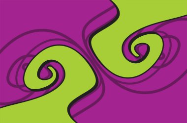 Sevimli dalga çizgisi desenli soyut arkaplan