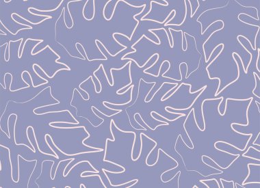 Basit yaprak desenli minimalist arkaplan