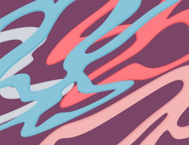 Kademeli dalga çizgileri desenli basit arkaplan