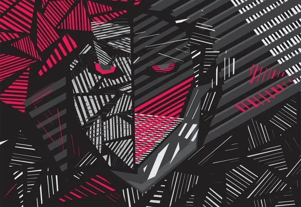 Rastgele çizgili üçgen desenli soyut arkaplan