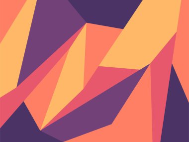 Renkli çokgen desenli soyut arkaplan