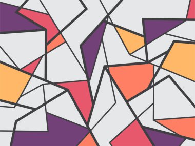 Renkli çokgen desenli soyut arkaplan