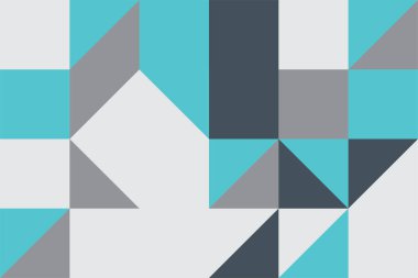 Basit kare ve üçgen desenli minimalist arkaplan