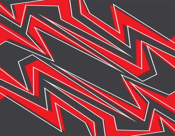 赤の鋭い線のパターンを持つ抽象的な背景 — ストックベクタ