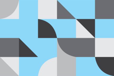 Basit kare ve üçgen desenli minimalist arkaplan